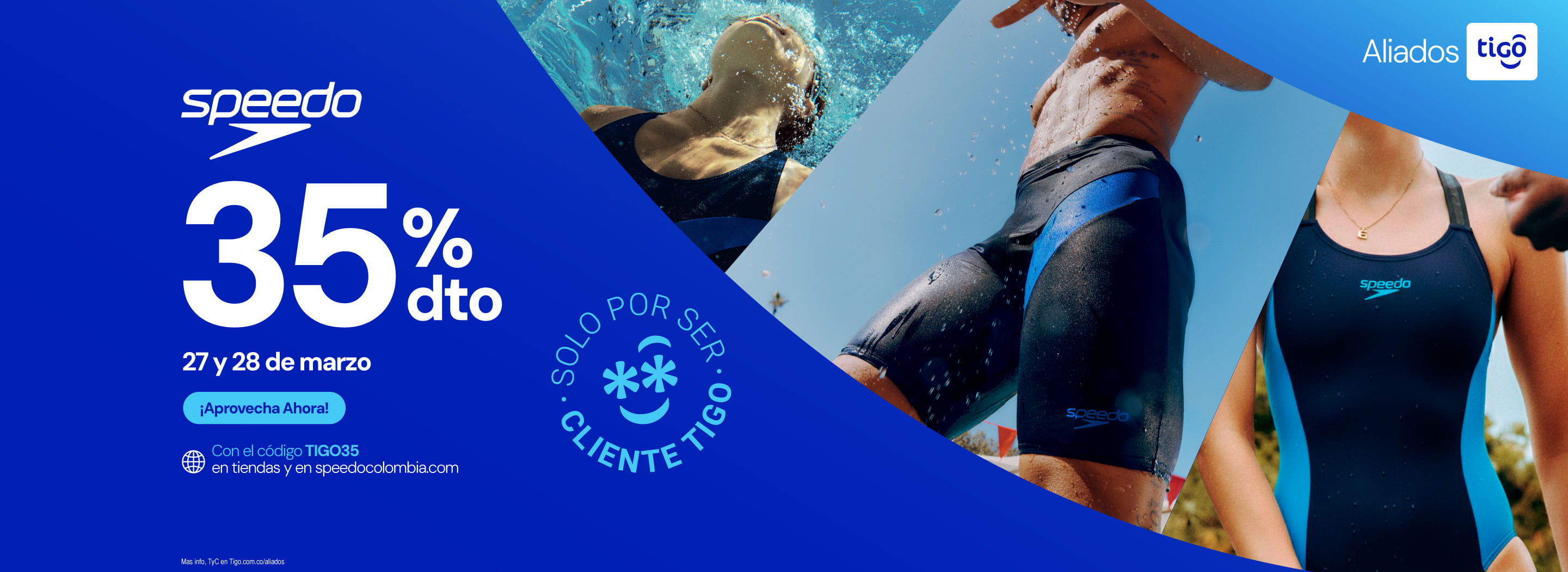 Alianza Tigo Marzo Speedo Colombia