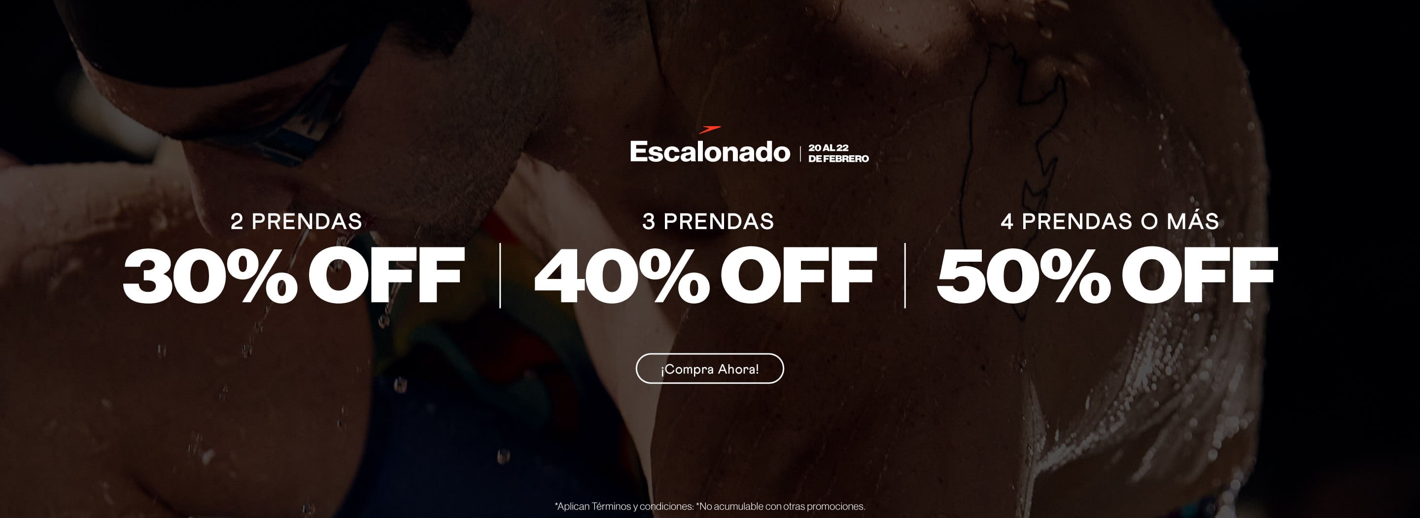 Escalonado descuento speedo febrero colombia