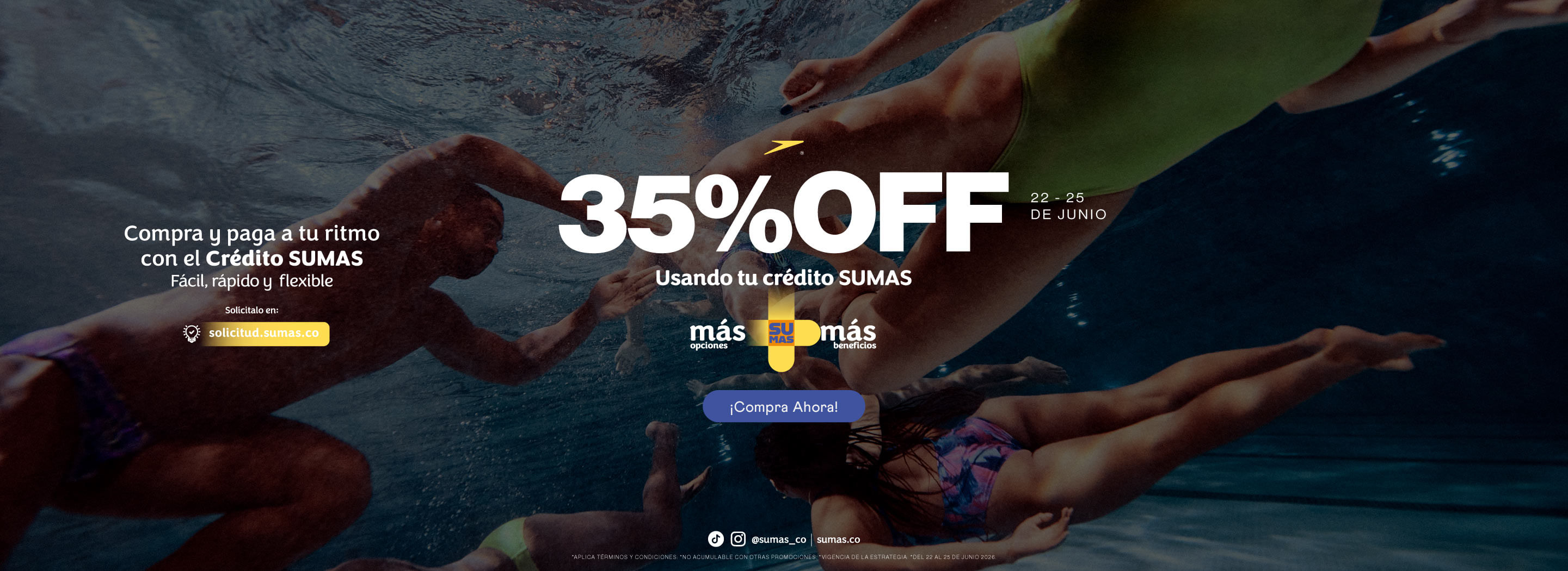 sumas pay junio speedo colombia