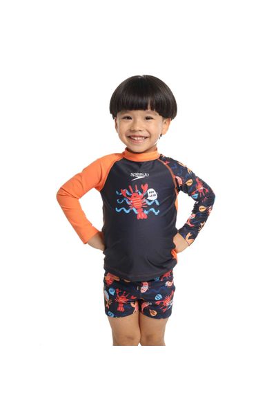 Camiseta Manga Larga Sunshine Little Lobster Bebe Masculina