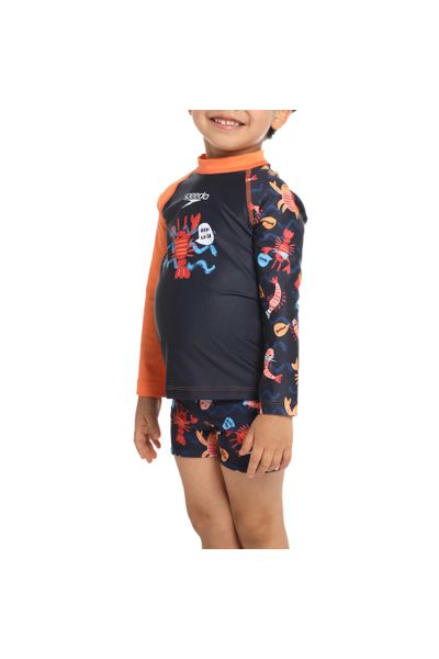 Camiseta Manga Larga Sunshine Little Lobster Bebe Masculina