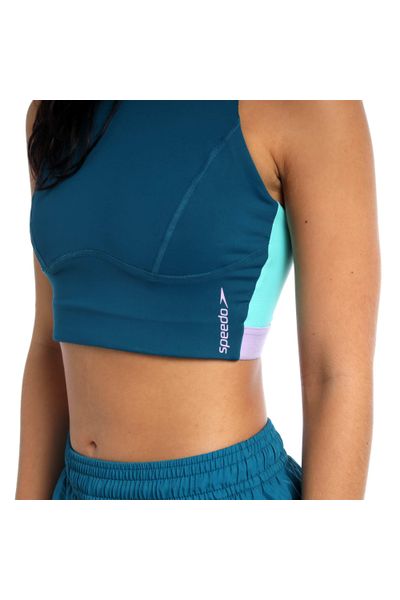 Top Deportivo Huli Dark Teal Mujer