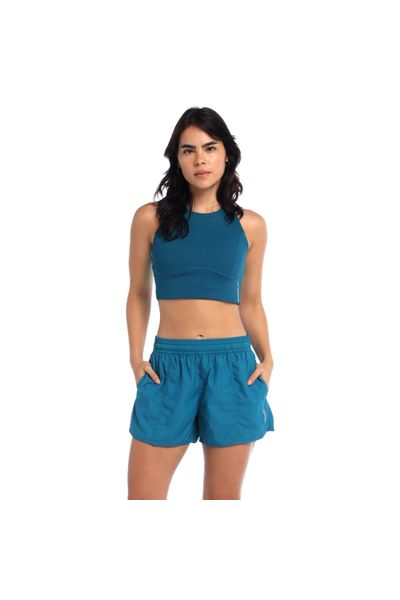 Top Deportivo Huli Dark Teal Mujer