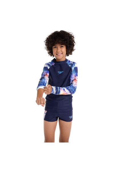 Camiseta Manga Larga Sunshine Shark In Space Junior Masculino