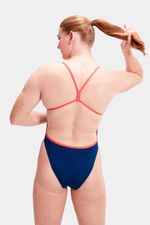 Vestido De Baño Placement Digital Vback Superstar Azul Mujer