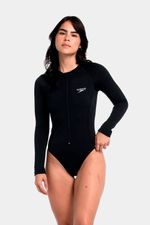 Vestido De Baño Manga Larga Essential Negro Mujer