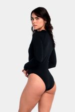 Vestido De Baño Manga Larga Essential Negro Mujer