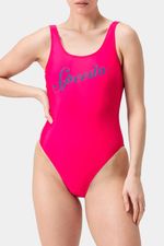 Vestido De Baño U-Back Logo Deep Morado Mujer