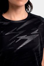 Camiseta Manga Corta Vanquisher Sport Negro Mujer