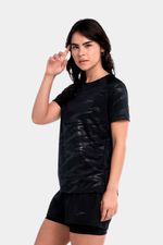 Camiseta Manga Corta Vanquisher Sport Negro Mujer