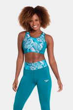 Top Surfy Palms Verde Mujer