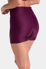Leggings Corto Wine Noir Morado Mujer
