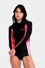 Camiseta Manga Larga Sunshine Raspberry Negro Mujer