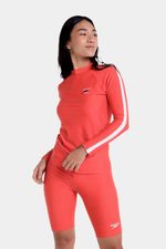 Camiseta Manga Larga Sunshine Risk Block Jet Rojo Mujer