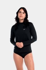 Camiseta Manga Larga Sunshirt Negro Mujer