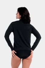Camiseta Manga Larga Sunshirt Negro Mujer