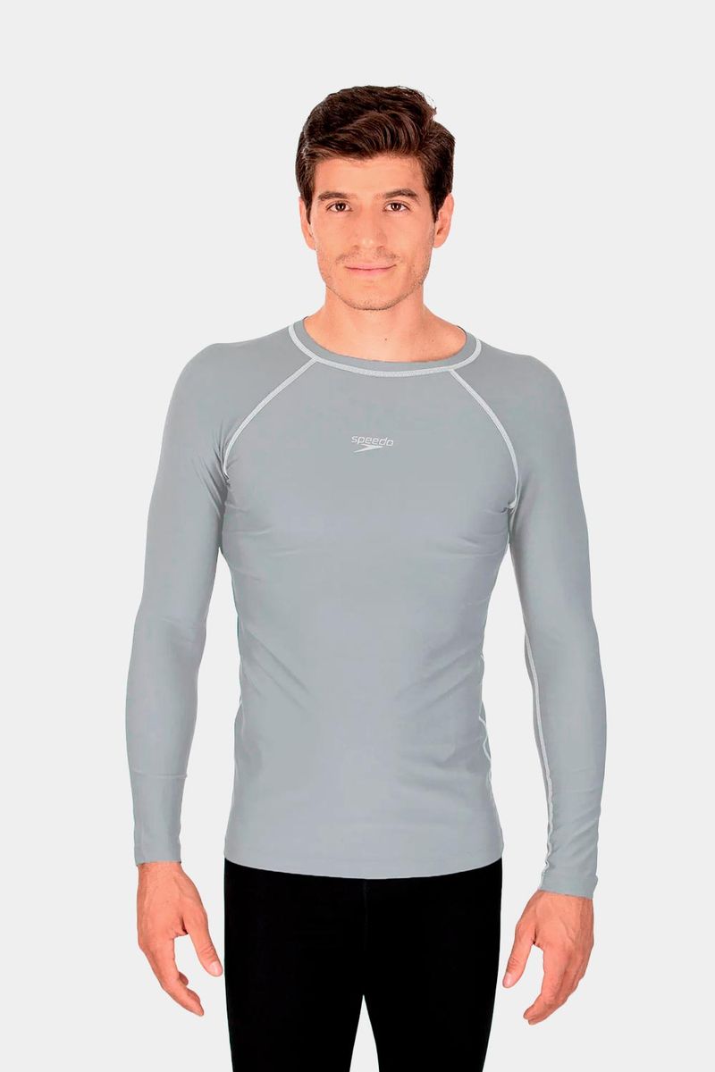 Camiseta Manga Larga Hyden Gris Unisex