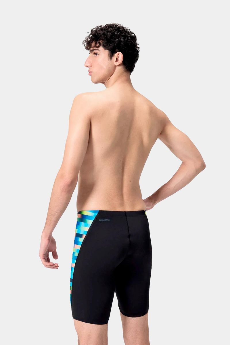 Pantaloneta De Baño Jammer Placement Digital V-Cut Negro Hombre