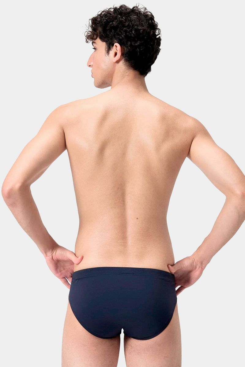 Pantaloneta De Baño Brief Alloveal 7Cm Negro Hombre