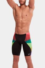 Pantaloneta De Baño Jammer Digital V-Cut Verde Hombre