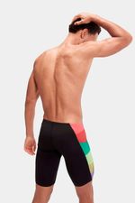 Pantaloneta De Baño Jammer Digital V-Cut Verde Hombre