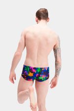 Pantaloneta de Baño Club Allover Digital Brief 13.5 Cm Azul Hombre