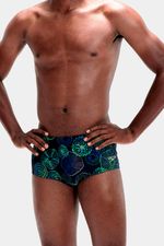Pantaloneta de baño Club Training Allover Digital Brief 17 cm Azul Hombre