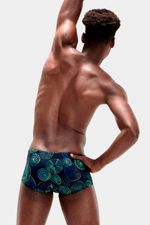 Pantaloneta de baño Club Training Allover Digital Brief 17 cm Azul Hombre