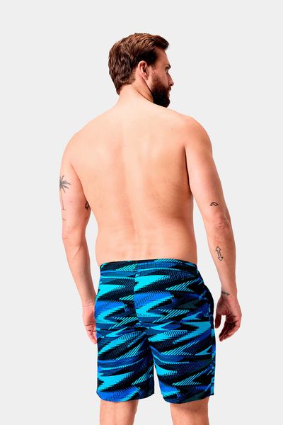 Pantaloneta Sport Printed Picton Blue 18 Pulgadas Hombre