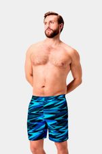 Pantaloneta Sport Printed Picton Blue 18 Pulgadas Azul Hombre