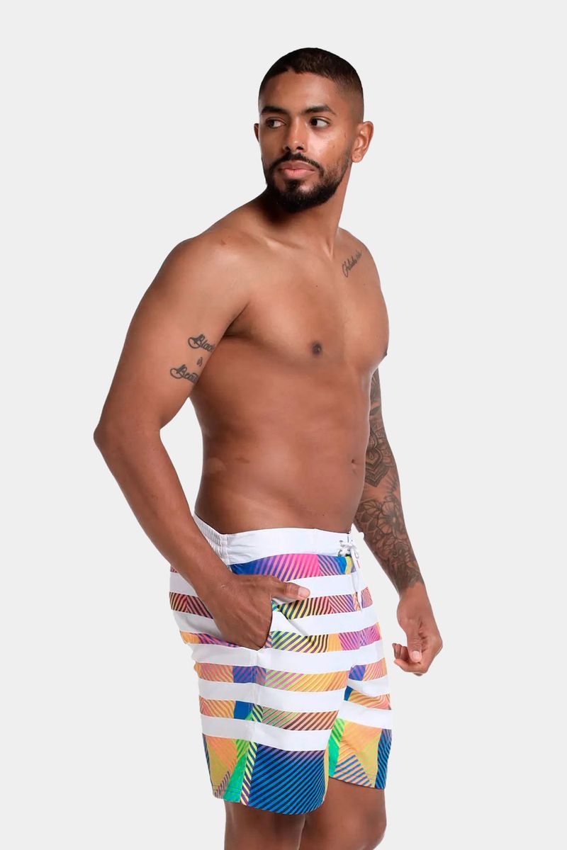 Pantaloneta Angular Fade 18 Pulgadas Multicolor Hombre