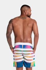 Pantaloneta Angular Fade 18 Pulgadas Multicolor Hombre