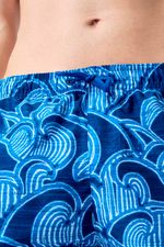 Pantaloneta Digital Printed Leisured 14 Pulgadas Azul Hombre