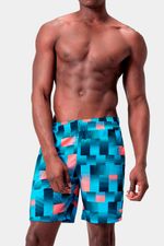 Pantaloneta Xpress Lite Sport Allover 18 Pulgadas Azul Hombre