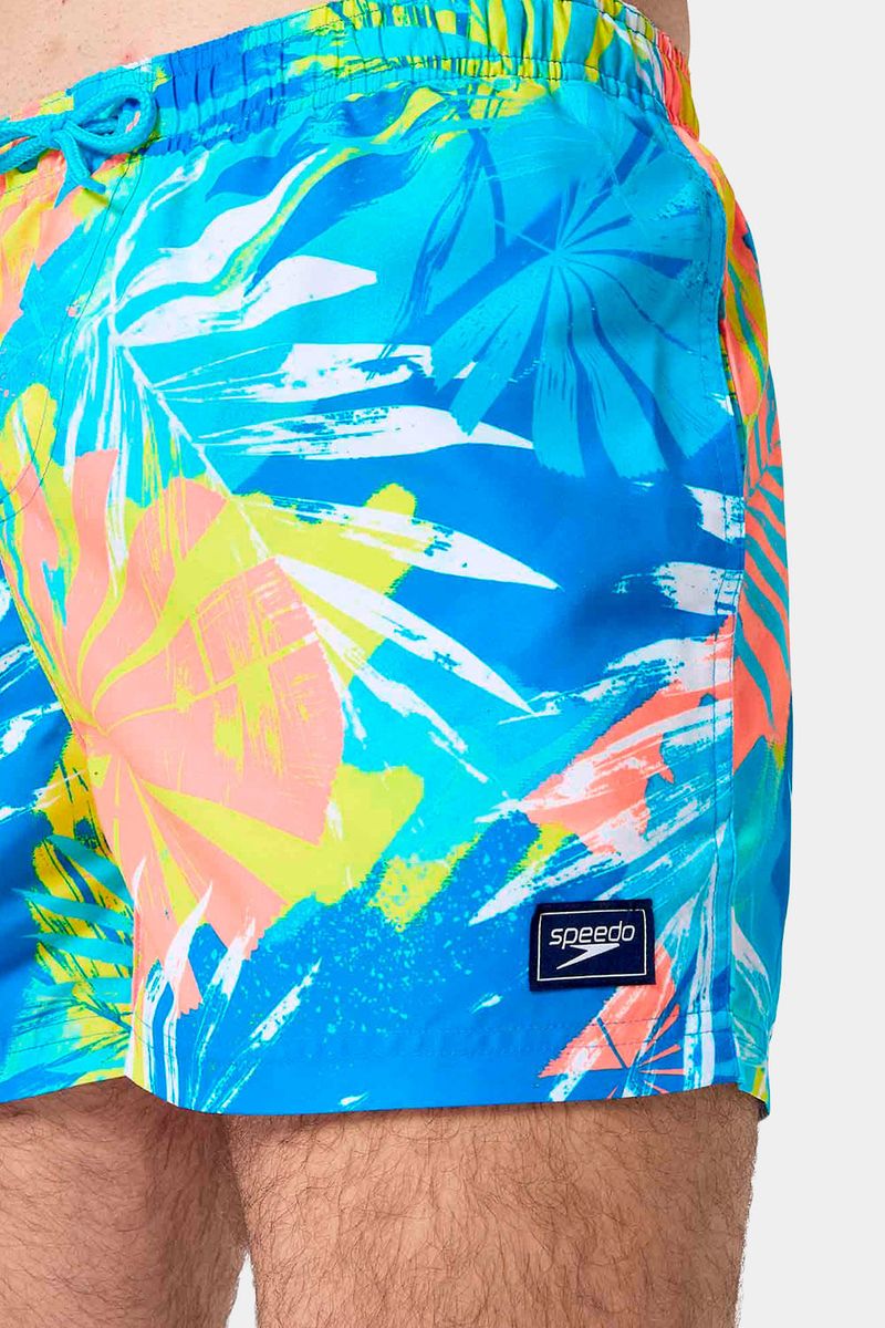 Pantaloneta Printed Leisure 14 Pulgadas V2 Azul Hombre