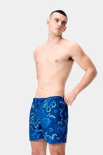 Pantaloneta Printed Leisure 16 Pulgadas V2 Azul Hombre