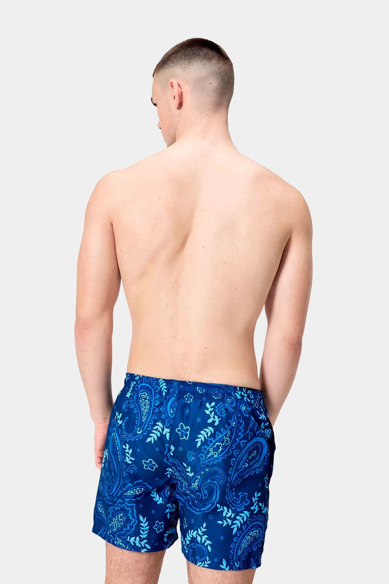 Pantaloneta Printed Leisure 16 Pulgadas V2 Azul Hombre