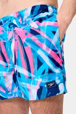 Pantaloneta Digital Printed Leisure 16 Pulgadas Azul Hombre