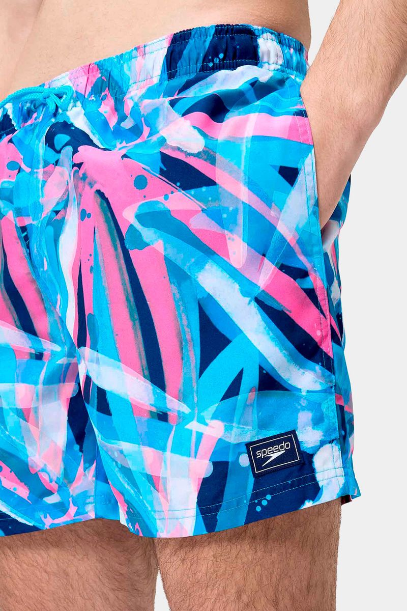 Pantaloneta Digital Printed Leisure 16 Pulgadas Azul Hombre
