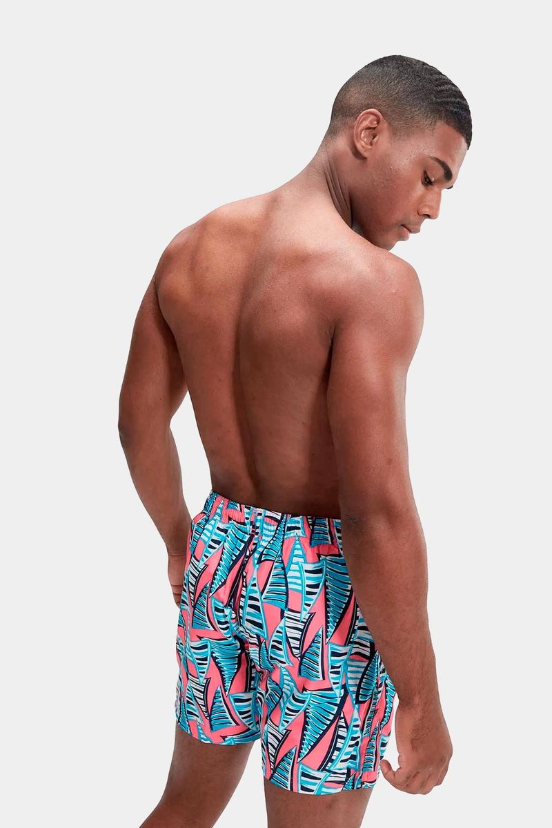 Pantaloneta Printed Leisure 16 Pulgadas Rosado Hombre