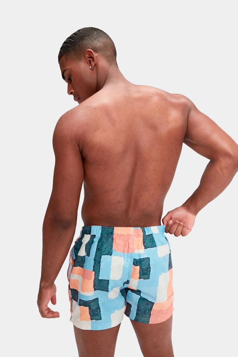 Pantaloneta Digital Printed Leisure 14 Pulgadas Naranja Hombre