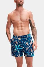 Pantaloneta Digital Printed Leisure 16 Pulgadas Azul Hombre