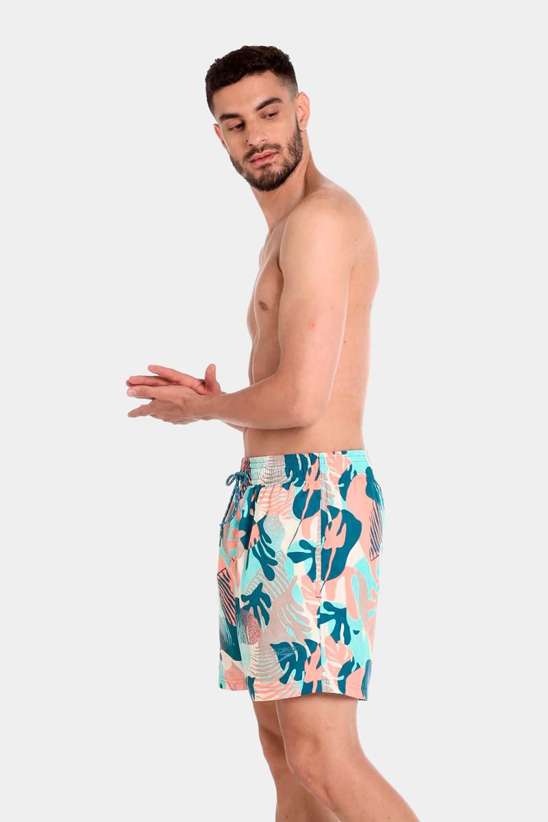 Pantaloneta Peacok Palm 16 Pulgadas Multicolor Hombre