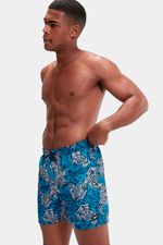 Pantaloneta Printed Leisure 16 Pulgadas Azul Hombre