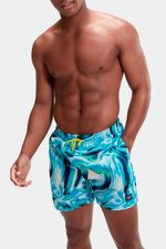 Pantaloneta Digital Printed Leisure 16 Pulgadas Azul Hombre