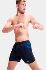 Pantaloneta Sport Panel 16 Pulgadas Azul Hombre