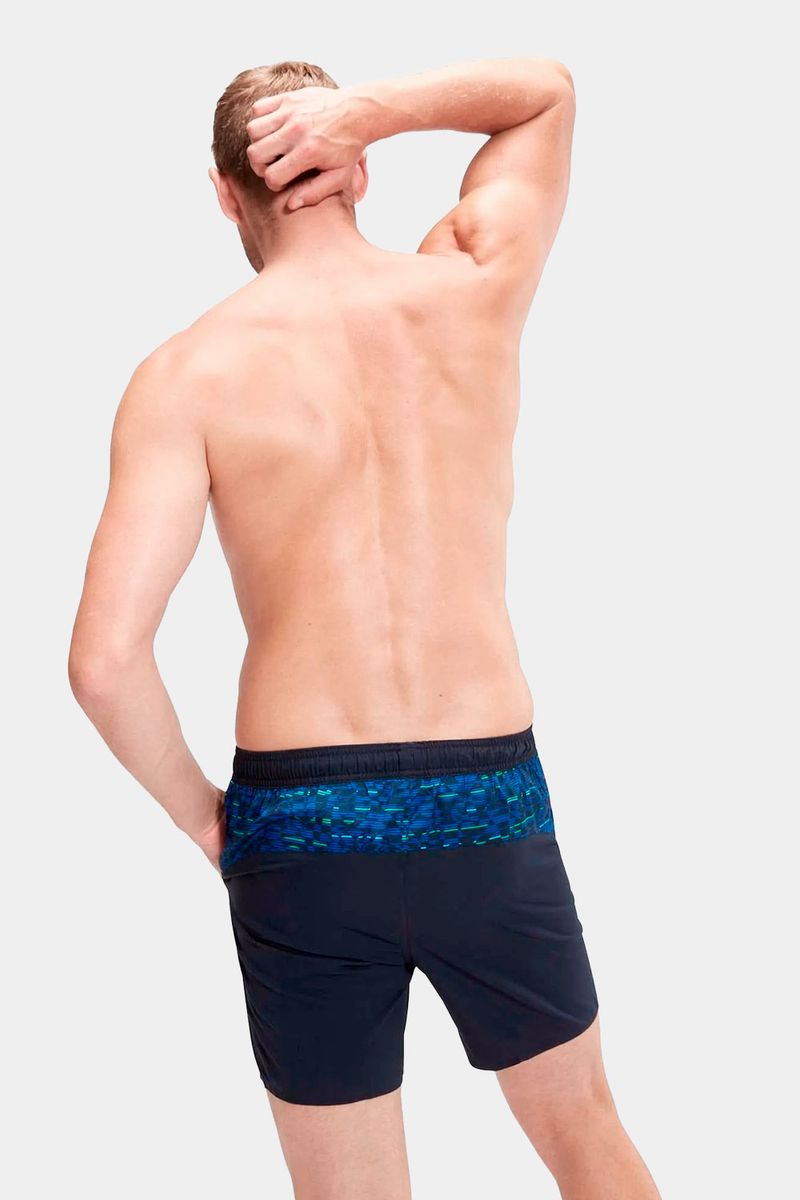 Pantaloneta Sport Panel 16 Pulgadas Azul Hombre