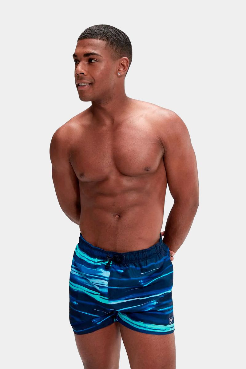 Pantaloneta Digital Printed Leisure 14 Pulgadas Azul Hombre