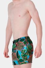 Pantaloneta Digi Print Leisure 14 Pulgadas Verde Hombre