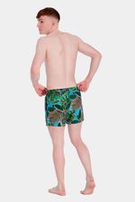Pantaloneta Digi Print Leisure 14 Pulgadas Verde Hombre